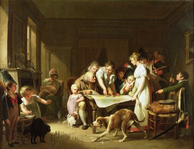 Reading the Army Report, 1807 by Louis Leopold Boilly